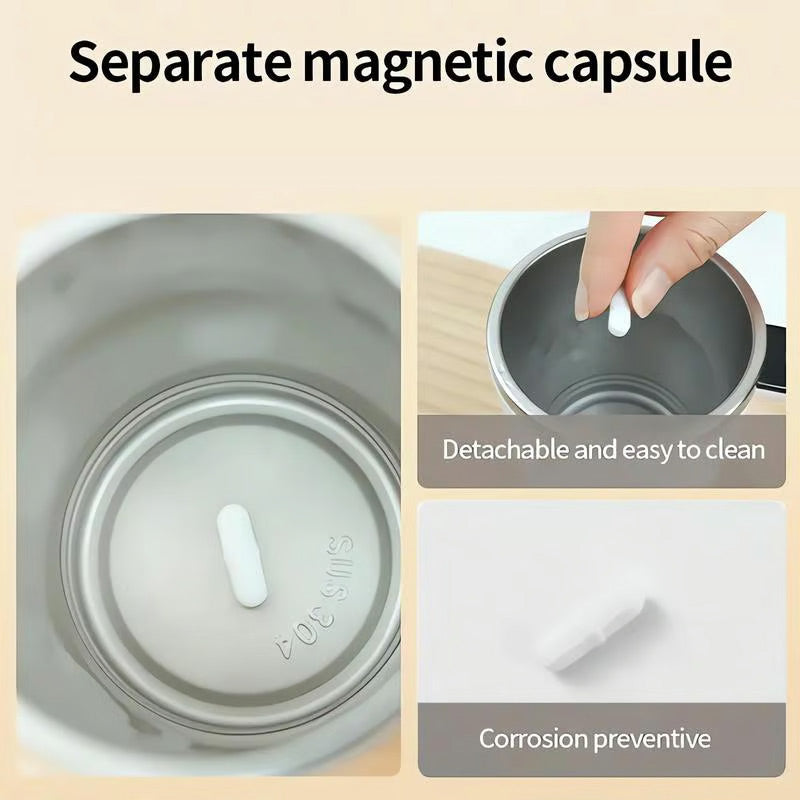 Ensemble de mug à café à mélange magnétique automatique rechargeable