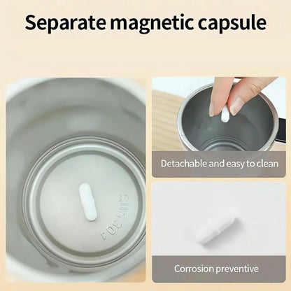Ensemble de mug à café à mélange magnétique automatique rechargeable