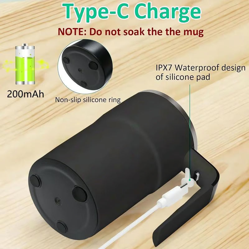 Ensemble de mug à café à mélange magnétique automatique rechargeable