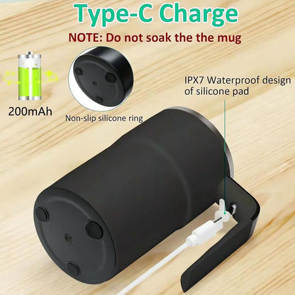 Ensemble de mug à café à mélange magnétique automatique rechargeable
