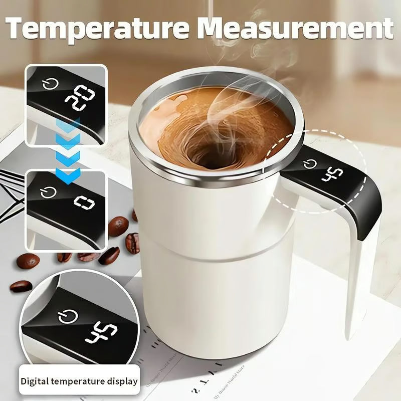 Ensemble de mug à café à mélange magnétique automatique rechargeable