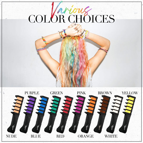 🎅Prévente de Noël - 50 % de réduction ✨Craie colorante temporaire pour cheveux - Sans cruauté