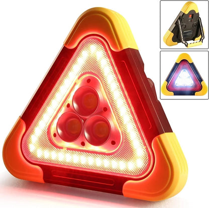 🚗Grande promotion - 49% de réduction🆘3-EN-1 Lampe de Signalisation d'Urgence Solaire Triangulaire pour le Bord de Route✨