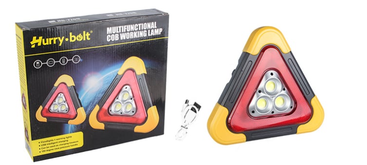 🚗Grande promotion - 49% de réduction🆘3-EN-1 Lampe de Signalisation d'Urgence Solaire Triangulaire pour le Bord de Route✨