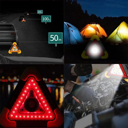🚗Grande promotion - 49% de réduction🆘3-EN-1 Lampe de Signalisation d'Urgence Solaire Triangulaire pour le Bord de Route✨