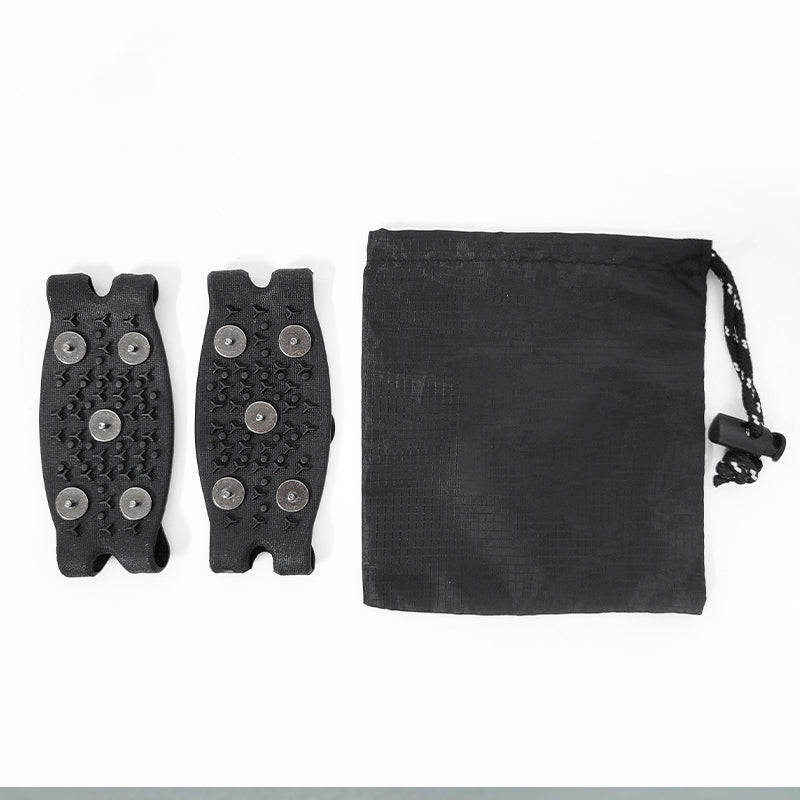 🧤 50% DE RÉDUCTION AUJOURD'HUI! ✨ Couvre-chaussures Antidérapants à 5 Griffes pour l'Extérieur - Semelle en Caoutchouc avec Griffes Réglables pour Randonnée & Glace ❄️🥾