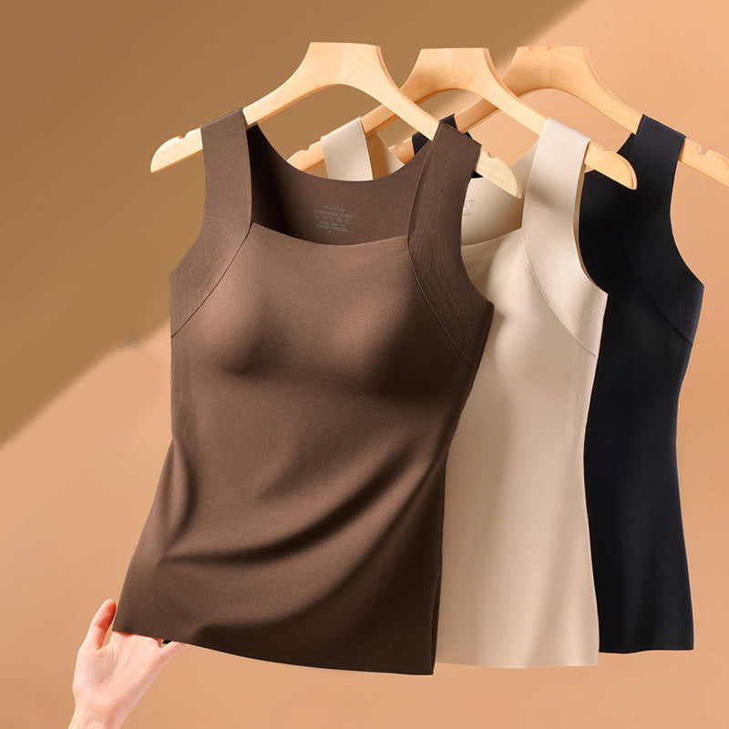 Débardeur Femme Ultra Confortable 😌 à Encollure U | Avec Soutien-gorge Intégré pour un Look Parfait 💫✨