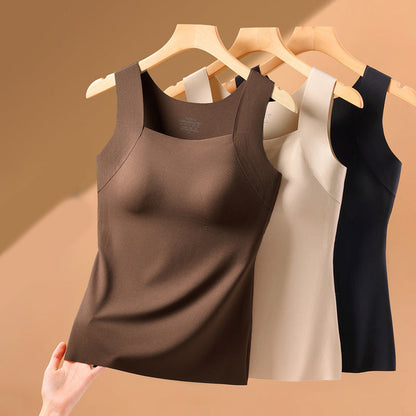 Débardeur Femme Ultra Confortable 😌 à Encollure U | Avec Soutien-gorge Intégré pour un Look Parfait 💫✨