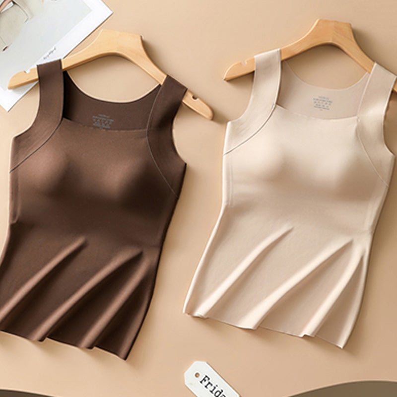 Débardeur Femme Ultra Confortable 😌 à Encollure U | Avec Soutien-gorge Intégré pour un Look Parfait 💫✨