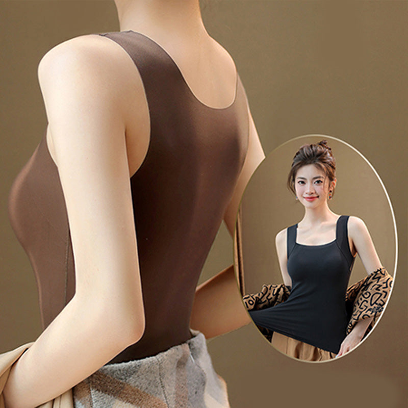 Débardeur Femme Ultra Confortable 😌 à Encollure U | Avec Soutien-gorge Intégré pour un Look Parfait 💫✨