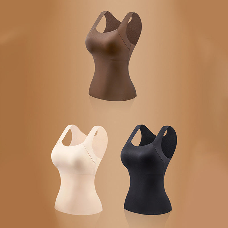 Débardeur Femme Ultra Confortable 😌 à Encollure U | Avec Soutien-gorge Intégré pour un Look Parfait 💫✨
