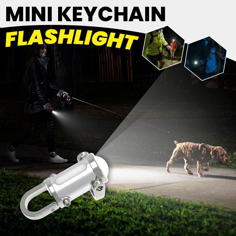 🔥 Vente chaude 55% de réduction 🔥 1200lm super lumineux Mini porte - clés lampe de poche étanche