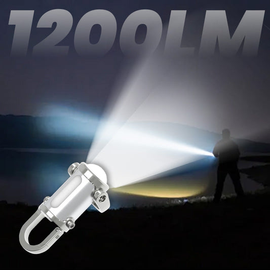 🔥 Vente chaude 55% de réduction 🔥 1200lm super lumineux Mini porte - clés lampe de poche étanche