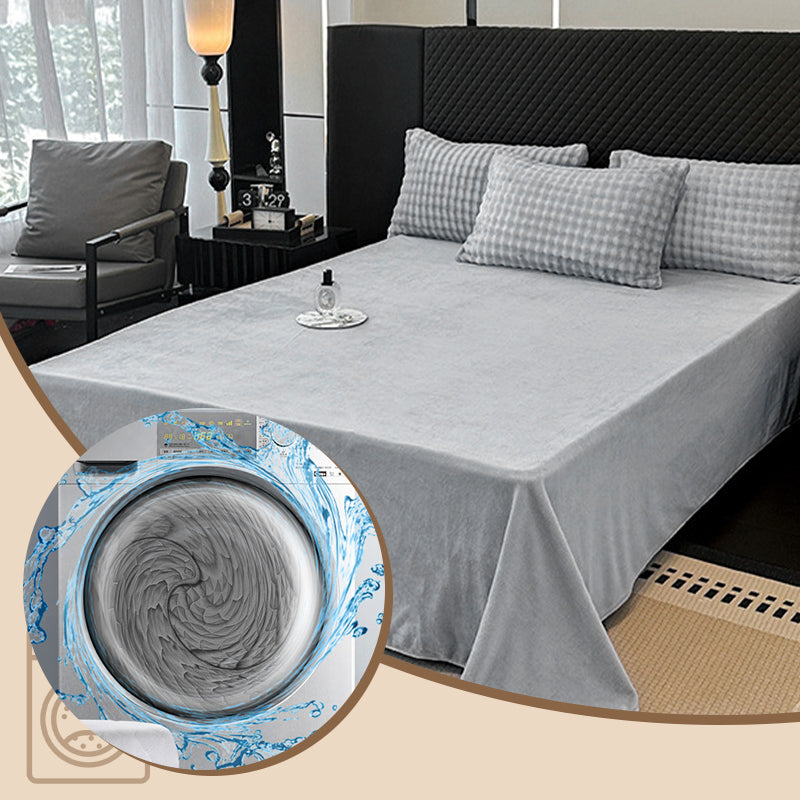 🛏️ 69% DE RÉDUCTION ! ✨ Ensemble de Couette en Velours Lait - Housse 1800F avec Fermeture Éclair pour une Chaleur Douce et Confortable en Hiver ❄️🌟