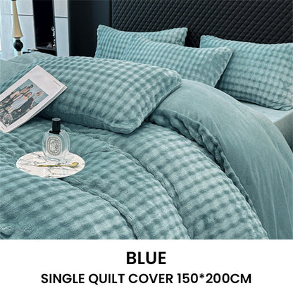 🛏️ 69% DE RÉDUCTION ! ✨ Ensemble de Couette en Velours Lait - Housse 1800F avec Fermeture Éclair pour une Chaleur Douce et Confortable en Hiver ❄️🌟