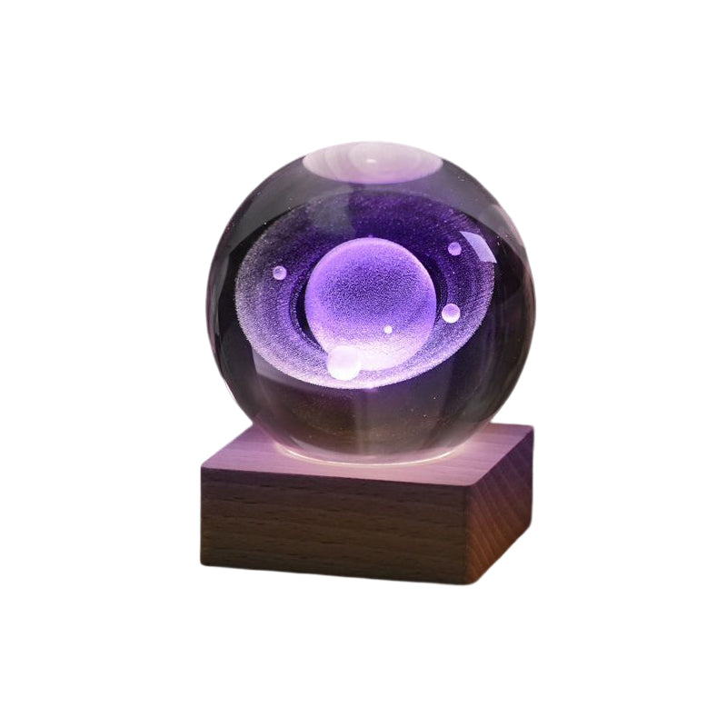 Lampe de décoration de veilleuse boule de cristal galaxie 3D de Pâques (50 % de réduction)