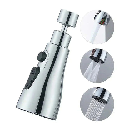 🔥50% de réduction pour le Nouvel An 🔥Tête d'arrosage de robinet de cuisine rotative 720° à 3 fonctions