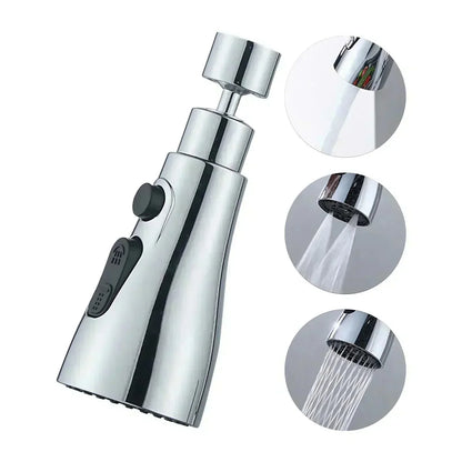🔥50% de réduction pour le Nouvel An 🔥Tête d'arrosage de robinet de cuisine rotative 720° à 3 fonctions