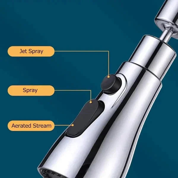🔥50% de réduction pour le Nouvel An 🔥Tête d'arrosage de robinet de cuisine rotative 720° à 3 fonctions