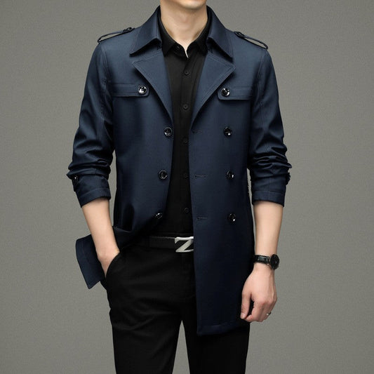 ✨Veste Coupe-Vent Double Boutonnée pour Hommes