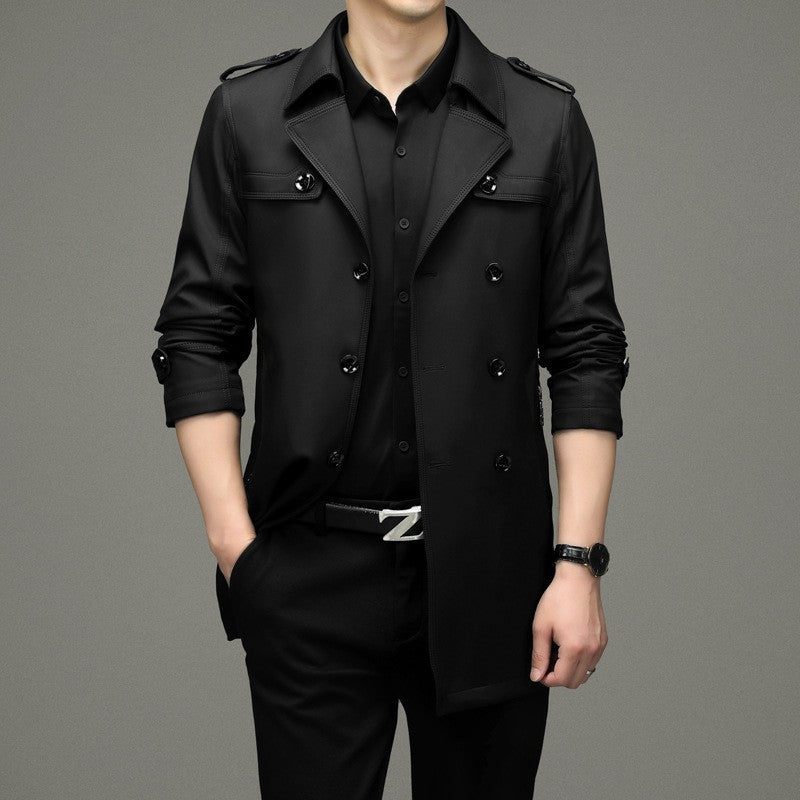 ✨Veste Coupe-Vent Double Boutonnée pour Hommes