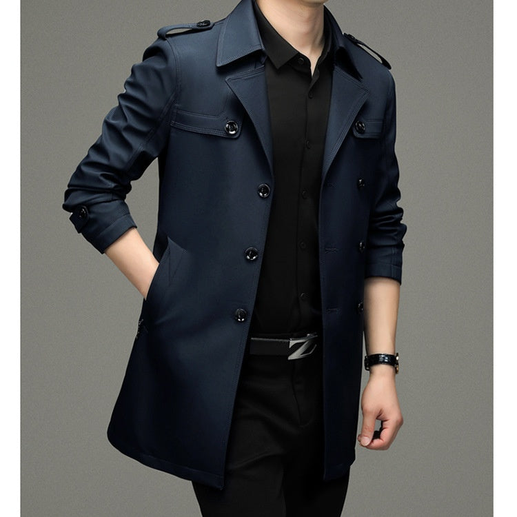 ✨Veste Coupe-Vent Double Boutonnée pour Hommes