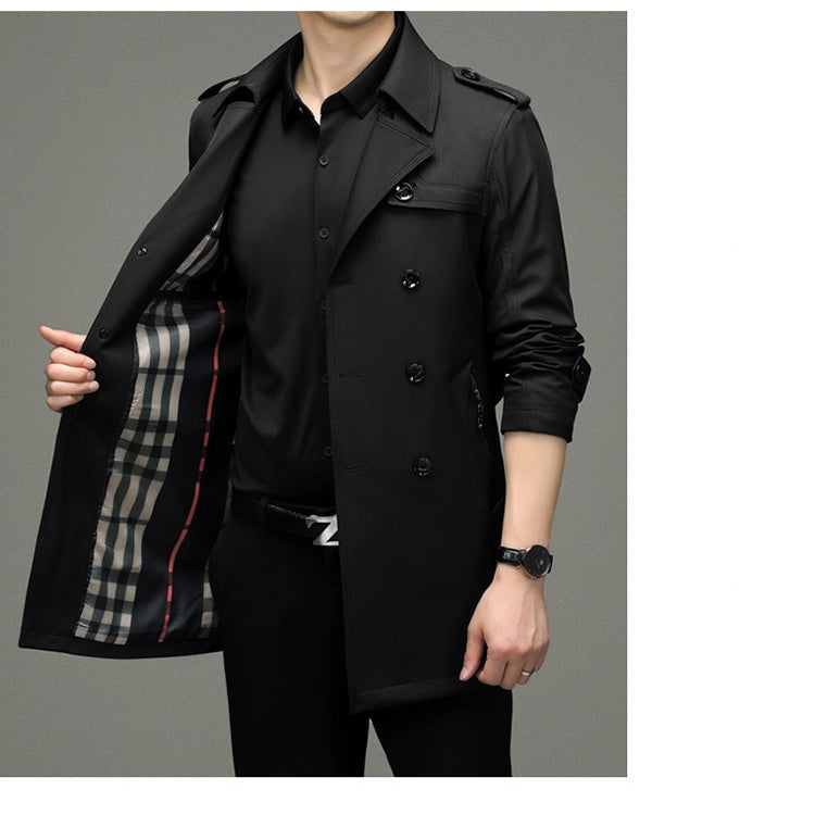 ✨Veste Coupe-Vent Double Boutonnée pour Hommes