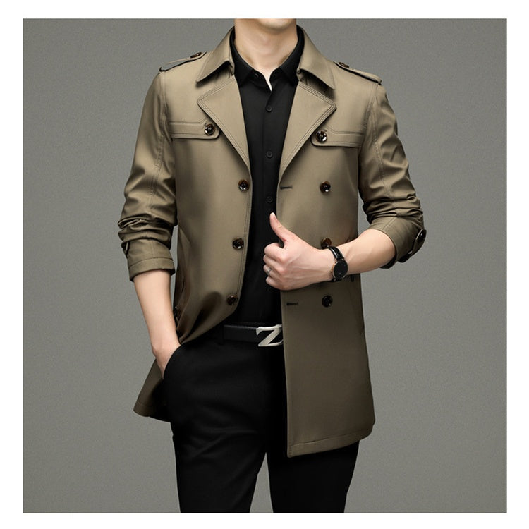 ✨Veste Coupe-Vent Double Boutonnée pour Hommes