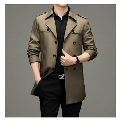 ✨Veste Coupe-Vent Double Boutonnée pour Hommes