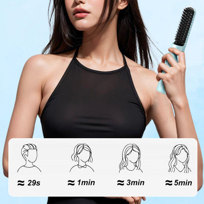 💯Peigne lissant rechargeable longue durée 2 en 1