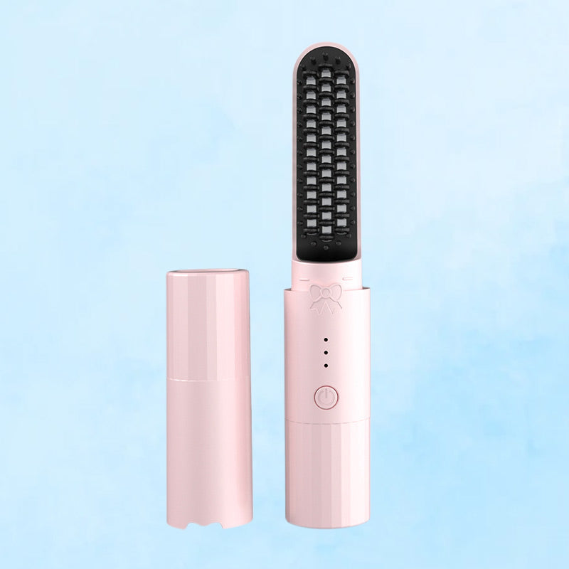 💯Peigne lissant rechargeable longue durée 2 en 1