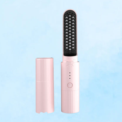 💯Peigne lissant rechargeable longue durée 2 en 1