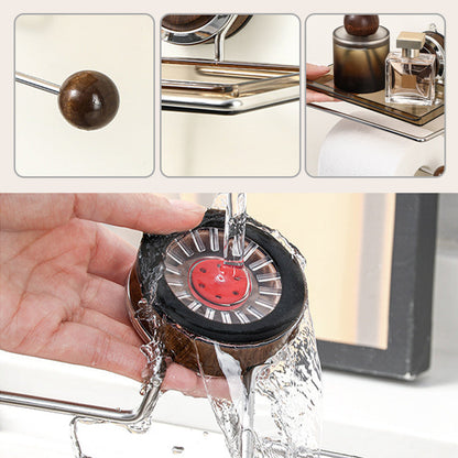 🔥Porte-papier hygiénique sans trous avec étagère