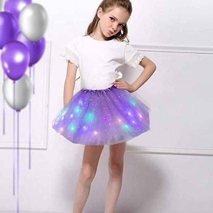 👗 50% DE RÉDUCTION ! ✨ Jupe Tutu LED Magique - Illumination Éclatante avec 8 Modes Lumineux, Parfaite pour Fêtes/Déguisements/Photos 💃🎉