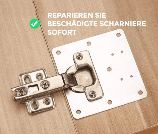 📢📢Achetez 2, obtenez-en 1 gratuit ! ⏰🔧 Kit de Réparation de Charnières – Acier Inoxydable, Universel & Design Élégant pour Meubles et Armoires ⚡