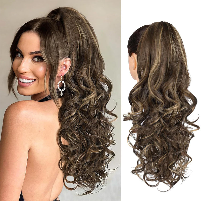 💜 Promotion limitée — 50 % de réduction ! 💜 Extension de queue de cheval ondulée à clip