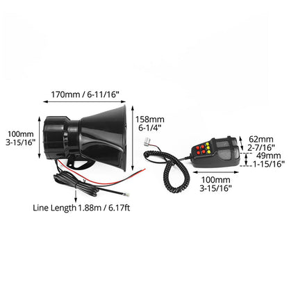 📢 PROMO LIMITÉE - 50% DE RABAIS ! Haut-parleur d'alarme 100W mégaphone puissant