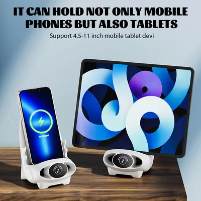 📱Support de téléphone multifonction sans fil à chargement rapide pour mini chaise