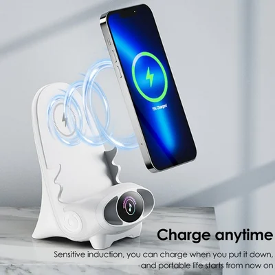 📱Support de téléphone multifonction sans fil à chargement rapide pour mini chaise