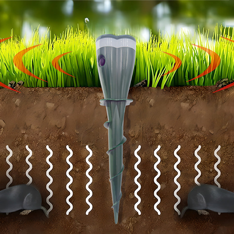 🔥Offre limitée dans le temps🔥 Répulsif à taupes à vis imperméable alimenté par énergie solaire