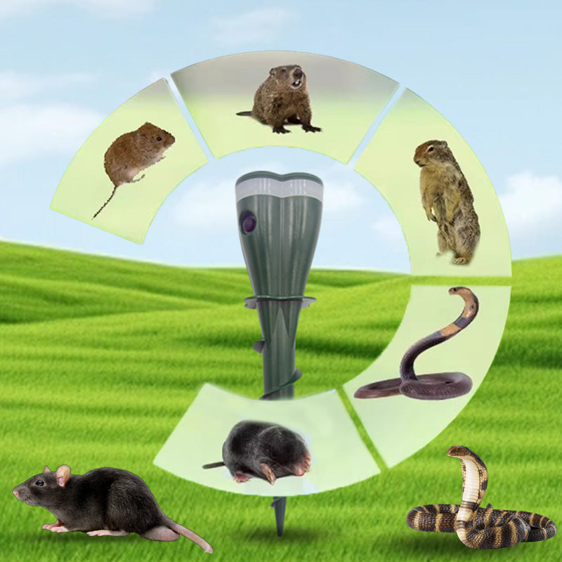 🔥Offre limitée dans le temps🔥 Répulsif à taupes à vis imperméable alimenté par énergie solaire