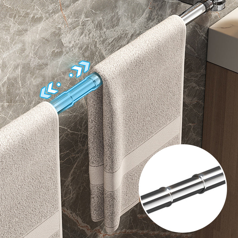 Barre porte-serviettes rétractable à ventouse