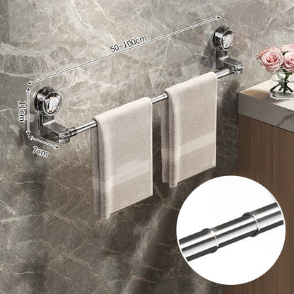Barre porte-serviettes rétractable à ventouse