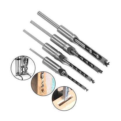 🔥 50% DE RÉDUCTION ! Outil de Perçage de Trous Carrés en Acier Rapide – Pour Assemblages Tenon-Mortaise Parfaits ! 🪵🔧