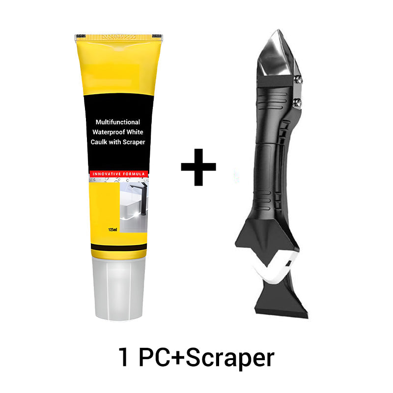 🚿 ACHETEZ 2 - RECEVEZ 1 GRATUIT ! ✨ Mastic Blanc Imperméable Multifonction - Scellant Étanche pour Joints, Rebords et Réparations 🛠️🧱