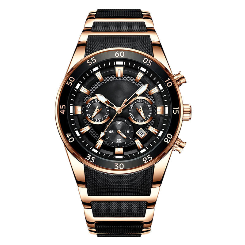 ⌚🔥Montre à quartz multifonctionnelle étanche pour hommes