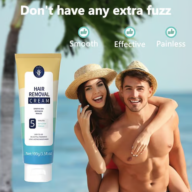 🔥Crème épilatoire indolore pour tout le corps, hommes et femmes – Douce pour toutes les zones🌿