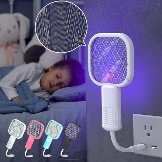 🪰 50% DE RÉDUCTION! ⚡ Mini Tapette à Mouche Électrique USB – Rechargeable, Puissant & Idéal pour la Maison 🏠
