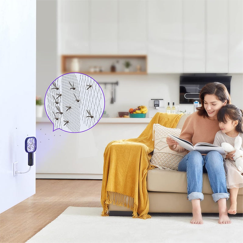 🪰 50% DE RÉDUCTION! ⚡ Mini Tapette à Mouche Électrique USB – Rechargeable, Puissant & Idéal pour la Maison 🏠