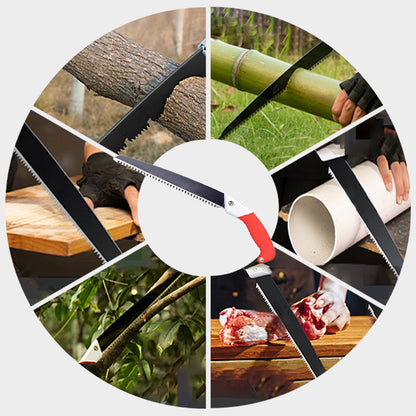 📢📢50 %  DE RÉDUCTION !! ⏰Scie d'élagage universelle légère et tranchante avec fourreau🔥